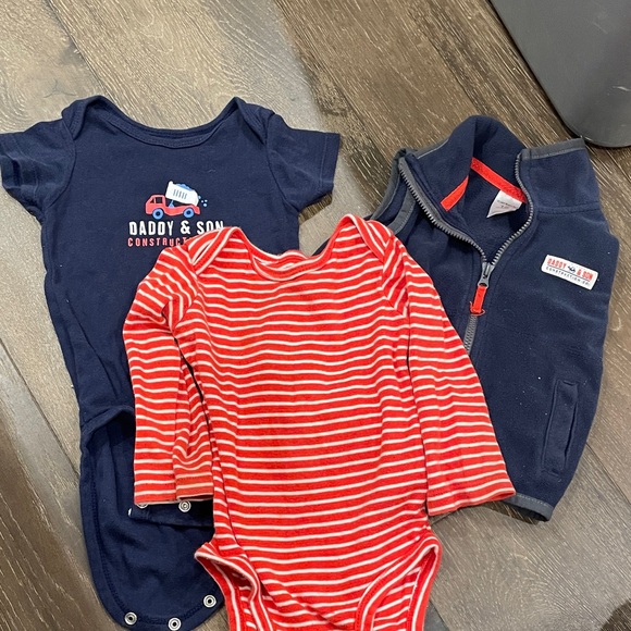 Carter's Other - Carter's Navy and Red Bodysuit Set